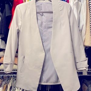 Brand new draped gray summer blazer